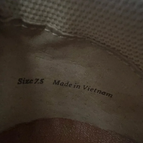 Dolce Vita Platform Sneakers Size 7.5 Beige Canvas Tan Suede Casual shoes - Picture 2 of 10